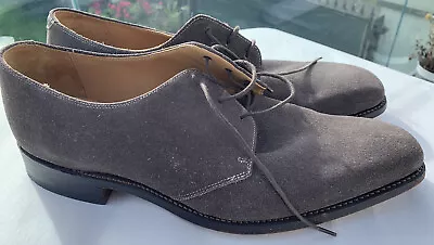 CHARLES TRYWHITT Men’s Grey Suede Shoes Size 10 • £15