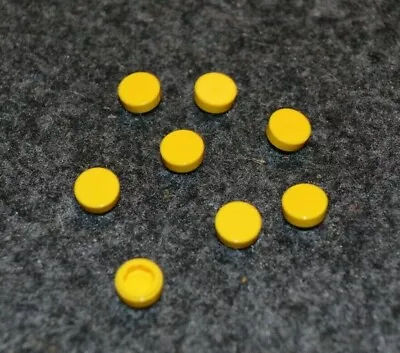 (8) 1x1 Yellow Round Smooth Tile Lego Bricks - NEW Parts • $1.29