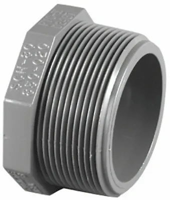 Charlotte Pipe Schedule 80 3/4 In.   MPT  T X 3/4 In.   D MPT  PVC Threaded Plug • $6.99