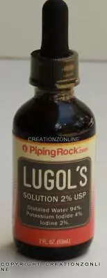 LUGOLS Liquid Iodine 59 Ml PIPING ROCK Thyroid  Potassium Iodide LUGOL Lugol's • $38.53