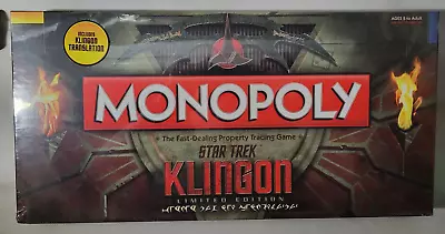 Monopoly Klingon Limited Edition #0993 Of 1701 New Sealed Rare Star Trek NIB • $129.95