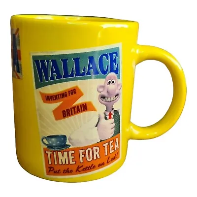 Wallace And Gromit Yellow Time For Tea Put The Kettle On Mug Yellow Aardman • £7.50