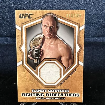 2012 Topps UFC Bloodlines Fighting Forefathers Relic Card #013/188 Randy Couture • $9.99