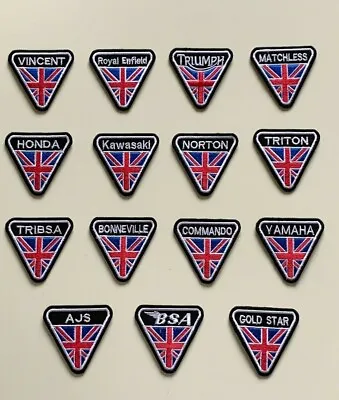 £1.99 • Buy Motorcycles Biker Rocker Badges -UNION JACK- Iron Sew On Embroidered Patches