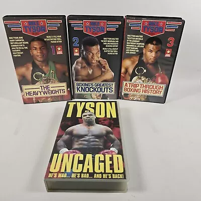 Mike Tyson Presents VHS Video Cassette Bundle Boxing Lot Volume 1 2 3 Uncaged • $23.64