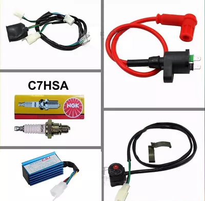 $37.15 • Buy Full Kick Start Engine Wiring Harness 50cc 70cc 110cc 125cc Dirt Pit Trail Bikes