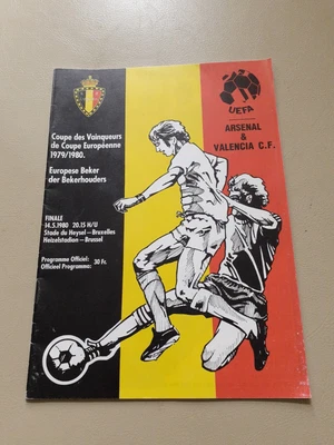 £1.99 • Buy 1979/80 Uefa Cup Final Arsenal V Valencia Cf Programme