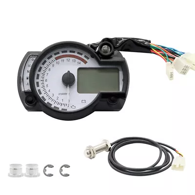 7 Color LED Backlight LCD Odometer/ Speedometer Digital Motorcycle Tachometer • $31.89