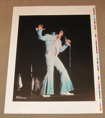 Elvis Presley Ed Bonja Concert Poster 1970's 19 X25 1/2 Uncut Proof NM  • $39.95