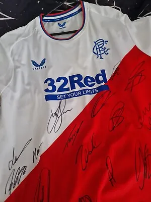 £40 • Buy Rangers Away Shirt Signed By Full Team
