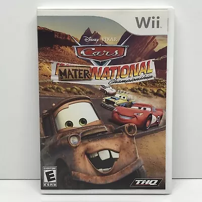 Cars Mater-National Championship Nintendo Wii With Mini Poster Tested Works 2007 • $8.99
