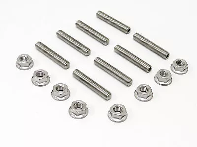 Stainless Steel Exhaust Studs & Nuts For Kawasaki ZX-6R (ZX600F) 1995-1997 • £10.95