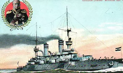 SMS Kaiser Wilhelm Der Grosse German Imperial Navy Battleship WWI C.1910s • $11.99