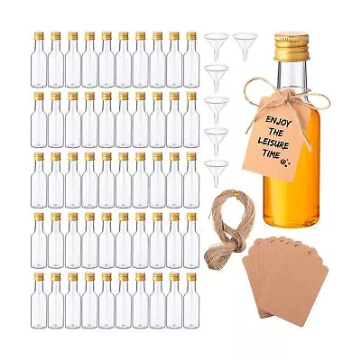 100 Pcs Mini Liquor Bottles Set 1.7oz Mini Empty Plastic Alcohol Shot Bottle... • $50.99