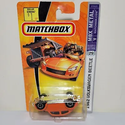 2006 Matchbox MBX Metal 1962 Volkswagen Beetle #29 Orange • $2