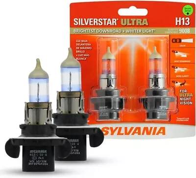 SYLVANIA H13 SilverStar Ultra High Performance Halogen Headlight Bulbs 2 Bulbs • $42.99