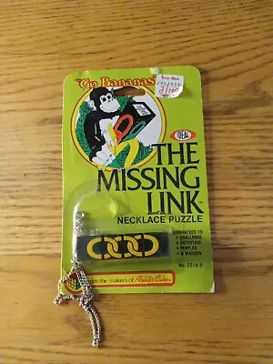 Vintage 1982 The Missing Link Necklace Puzzle By Ideal • $21.95
