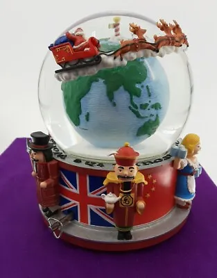Nutcrackers From Around The World Lighted Musical Water Globe Home For Holidays • $49.99