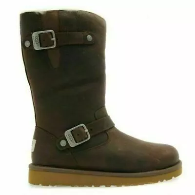 Ugg® Australia Kensington 1969 Toast Leather Zip Up Boots Uk 4 Usa 5 Rrp £240 • £99.99