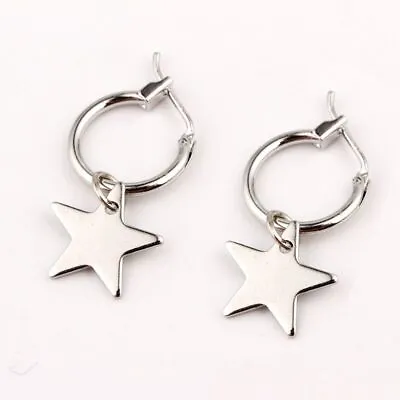 Star Saturn Planet Charms Earrings - Silver Gold Color Earring Pendants 1pair • $8.84