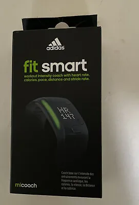 ADIDAS FIT SMART MI COACH WITH CHARGER DOCK-BLACK Size S W/Box • $40