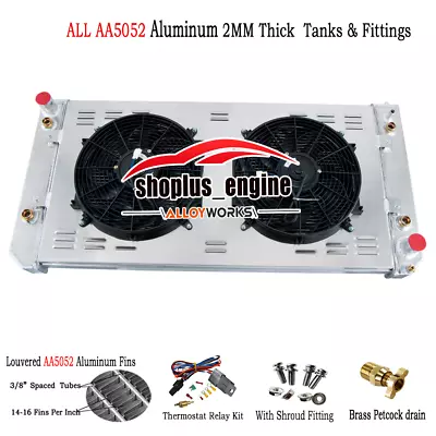 3rows Radiator Shroud Fan 2003-09 For Chevy GMC Kodiak Topkick C4500 C5500 C6500 • $379