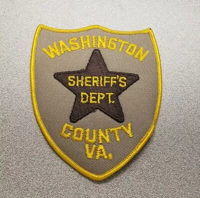 Washington County Virginia Sheriff Shoulder Patch • $3