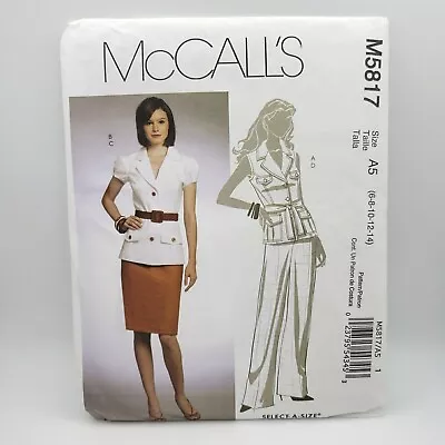 McCall's 5817 Misses' Pants Skirt Belted Jacket Pattern Size 6-14 Uncut • $4.99