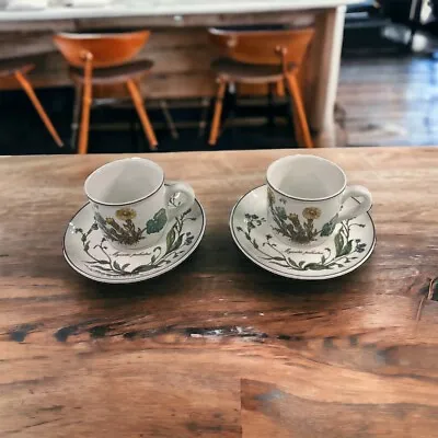 Villeroy & Boch China Botanica Set Of 2 Coffee Tea Cup Mug & Saucer Excellent • $25.49