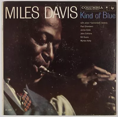 MILES DAVIS: Kind Of Blue US Columbia CL 1355 OG Mono Jazz LP Vinyl HEAR • $500