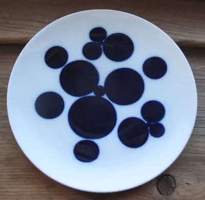 Echt Cobalt Schumann Arzberg Bavaria 7.5  Mid Century Dots Plate SO • $17.99