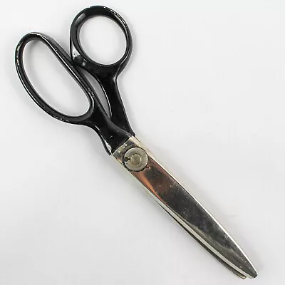 Vintage Wiss Pinking Shears C B 7 Sewing Craft Scissors USA Made Black Handle  • $12.35