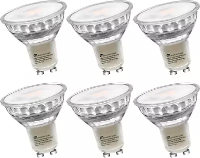 GU10 LED Bulb Non-Dimmable Track Light Bulbs 6-Pack [50W Equivalent] 4W 5000K • $16.21