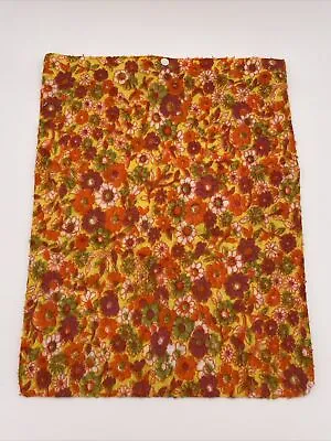 Flower Power Orange Heating Pad Fabric Cover Only Vintage Mid Century 15 X12  • $8.39