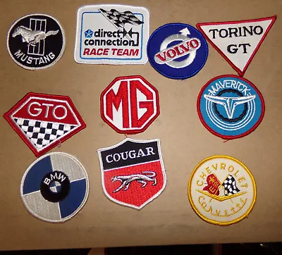 Vintage Patches Gto Corvette Mg Torino Gt Maverik Bmw Volvo Mustang Direct Conn. • $5.99