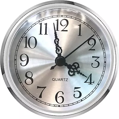 Mini Clock Insert 3-1/2 Inch 90 Mm Round Quartz Clock Fit-up Movement Miniature • $13.73