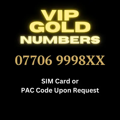 69998 Gold Mobile Number Vip Business Easy Memorable Diamond Phone Sim Card List • £2.99