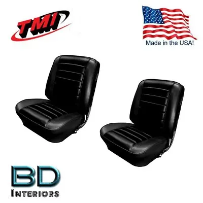 $648.82 • Buy 1965 Chevelle, El Camino Front Bucket Seat Upholstery, Black Made In USA By TMI