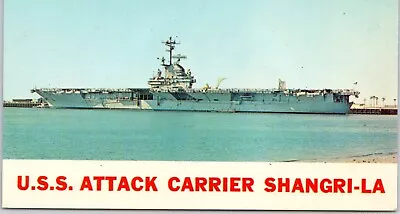 USS Attack Carrier Shangri-La Postcard • $4.75