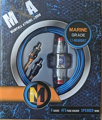 Memphis 8 AWG Amp Installation Wiring Kit Marine Grade Car Audio 17-MXA8GKIT • $61.77