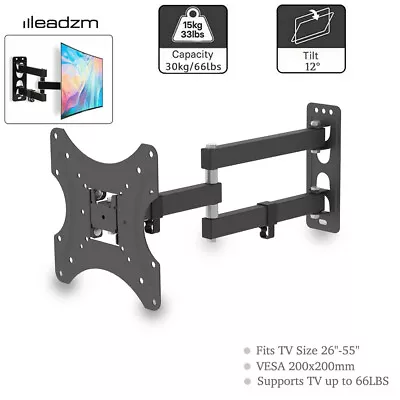 £10.99 • Buy Swivel TV Wall Mount Bracket For 26 32 40 42 50 52 55 Inch 3D LCD LED Plasma UK