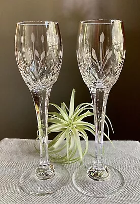 2 Mikasa Crystal Petit Points Cordial Glasses 7” Great Condition  • $38