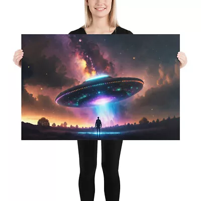 UFO Alien Spaceship Museum Quality Poster; Flying Saucer Art • $18.99