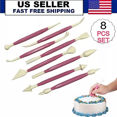 NEW 8pcs Clay Sculpting Set Wax Carving Pottery Tools Shapers Polymer Modeling • $9.99