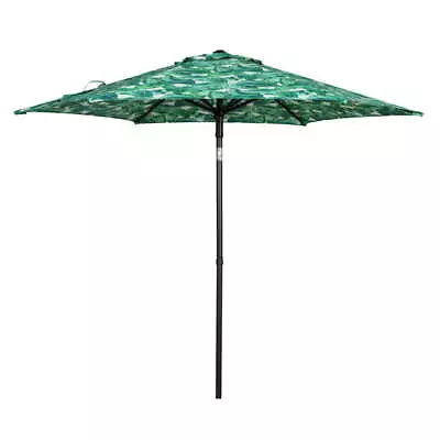 7.5 Ft Push-Up Round Market Umbrella6 Ribs Palm • $35.68