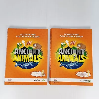 2x Woolworths Ancient Animals Collector's Album Complete Full Sets Of Cards • $19.95