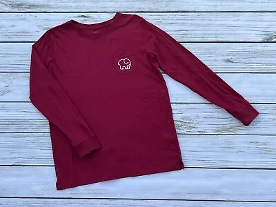 Ivory Ella Womens Size M Medium Volleyball Long Sleeve T Tee Shirt Maroon Red • $11.99