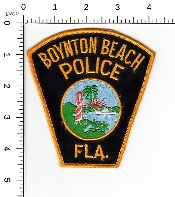 Boynton Beach (vintage Tombstone Cc Backing) Florida Police Collectible Patch • $3.99