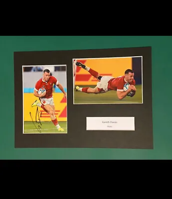 Gareth Davies - Wales & Scarlets Rugby Signed A4 Mount +coa • £24.99