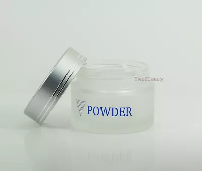 Empty Frosted Glass Jar - 2 Oz - Powder • $9.95